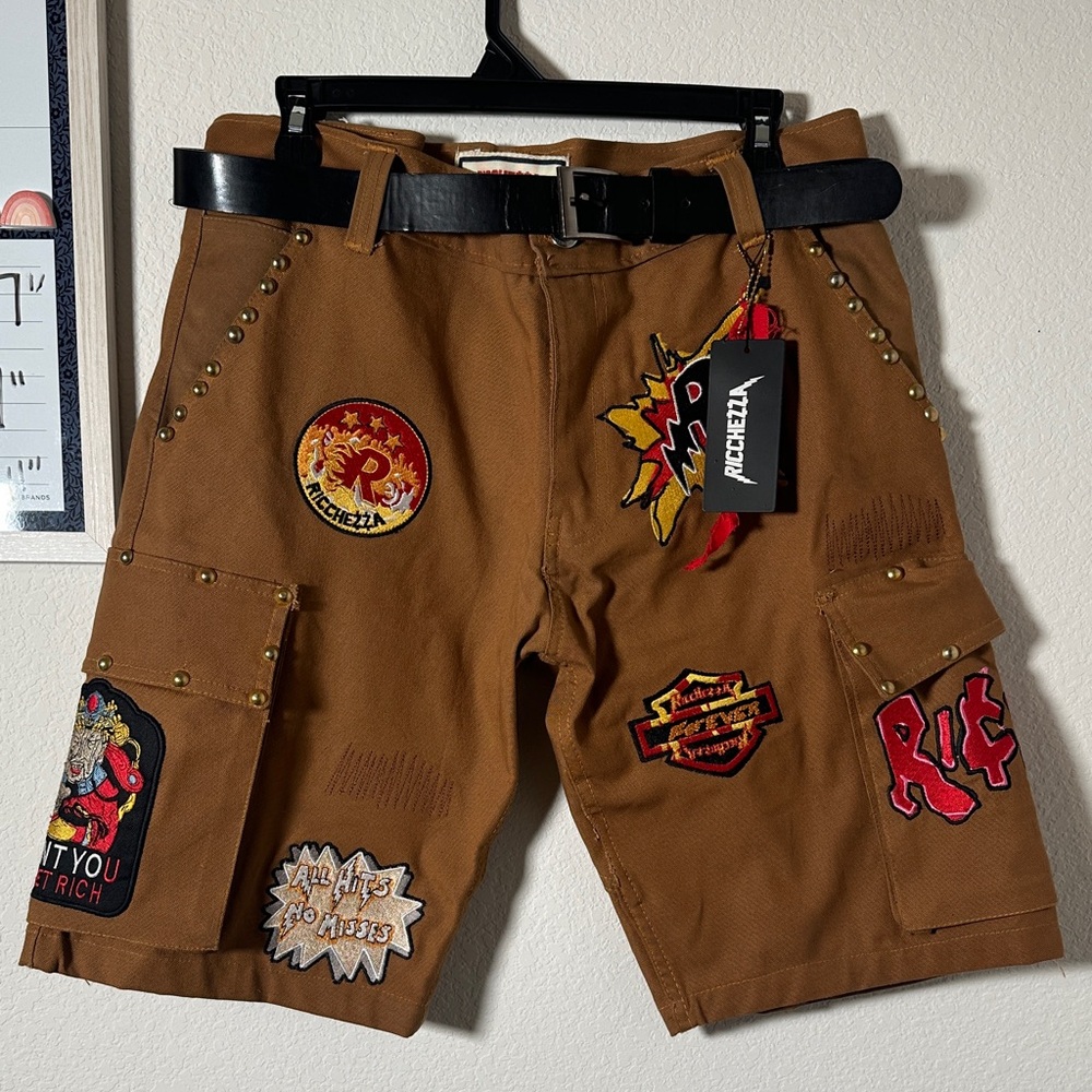 Ricchezza Shorts - Chezza Cargo Short - Khaki - SP25-010